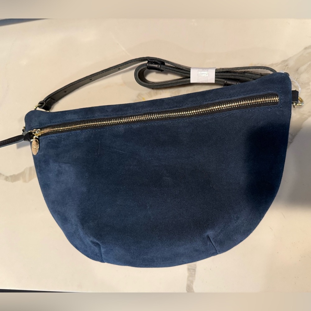 Clare V Navy Suede Grand Fanny